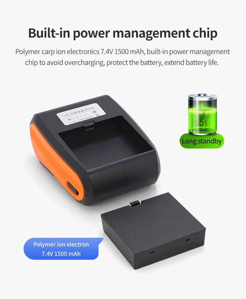 58mm Portable MINI Thermal Ticket Printer With Fast Speed and High Endurance Suitable for Supermarkets Convenience Stores