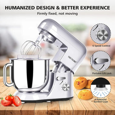 5/6.5 Dough Baking Mixer Electric Planetary Stand Mixer Home Kitchen Appliance for Cake and Bread Preparation
