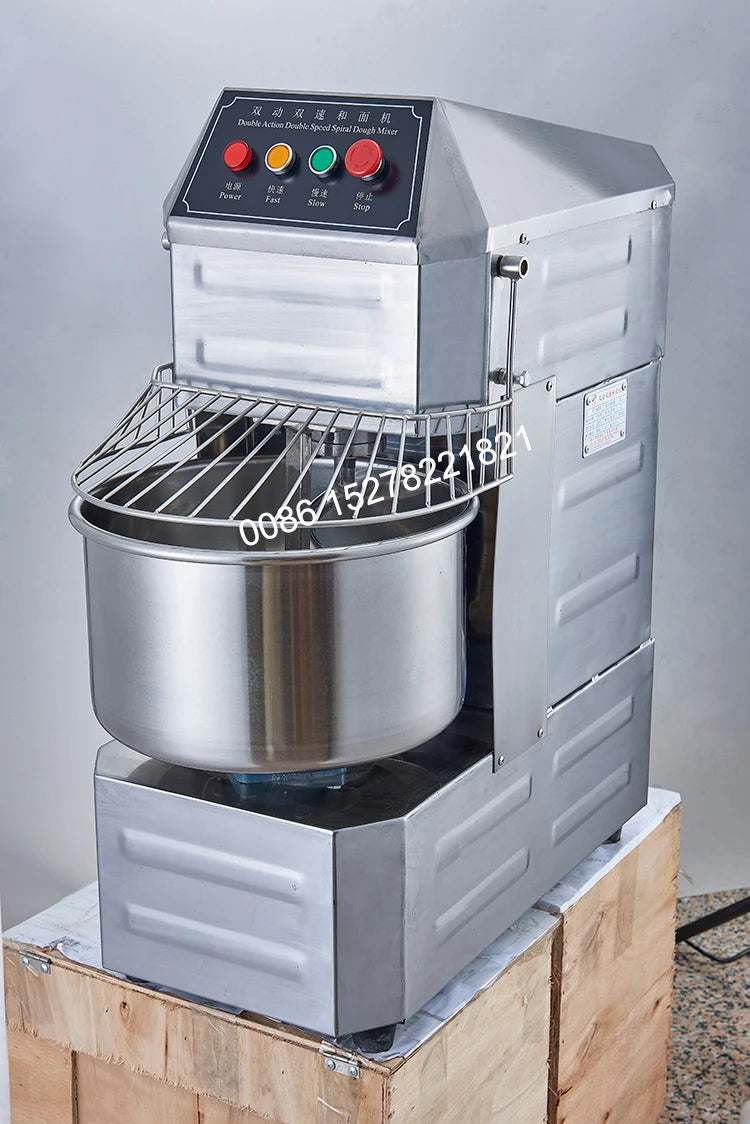 Commercial Bakery 20L/30L Electric Dough Mixer Mechanical Double Action Double Speed Stainless Steel Dough Mixer