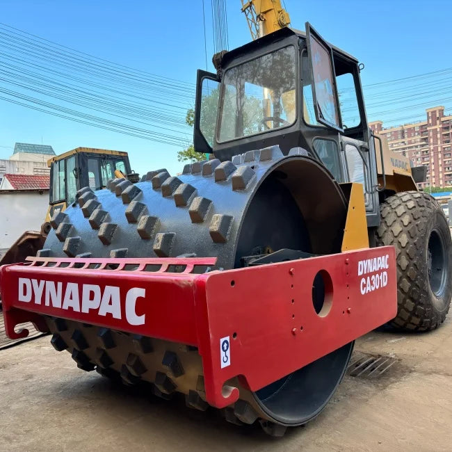 Used Machinery Used Dynapac Sheep Foot  CA301D Double Drum Vibratory Rollers Dynapac Used Rollers