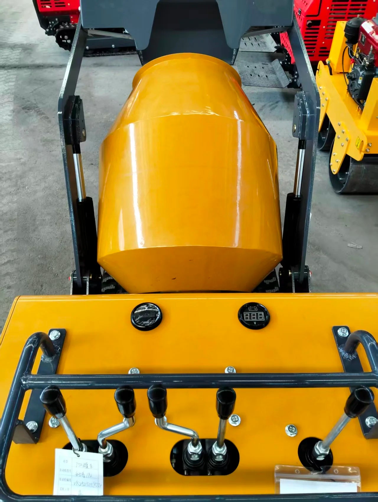 Mini Crawler Concrete Mixer Truck, Mini Crawler Transport Vehicle, Dump Truck, Crawler Dump Truck with Concrete Mixer