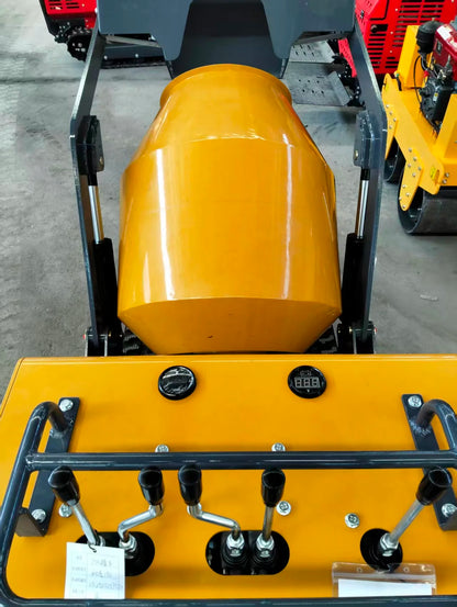 Mini Crawler Concrete Mixer Truck, Mini Crawler Transport Vehicle, Dump Truck, Crawler Dump Truck with Concrete Mixer