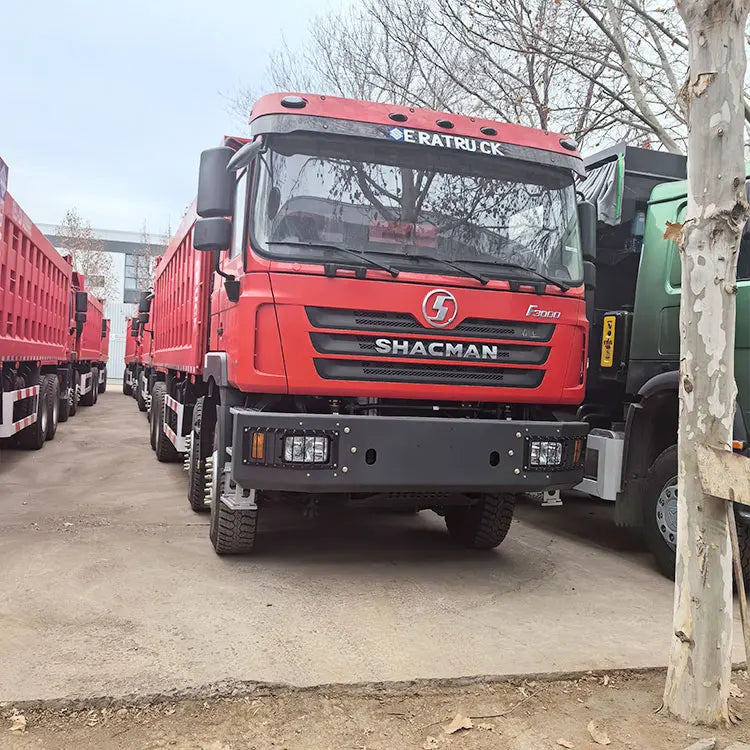 New Shacman F3000 60ton Dump Truck Heavy Duty Diesel Tipper 8x4 Drive Wheel Euro 2 Emission Weichai Engine Fast Gear Box Left