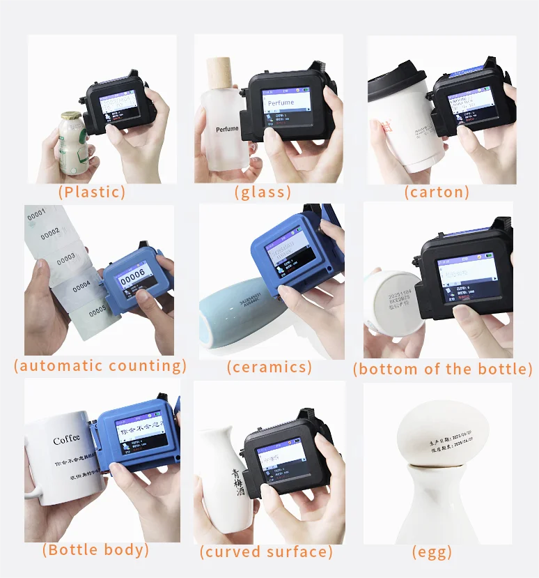 Portable Bottle Expiry Date Printing Machine Small Hand Printer Mini Inkjet Printer