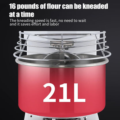10L Commercial Dough Mixer - Heavy Duty Kneading Machine for Bakery & Pasta