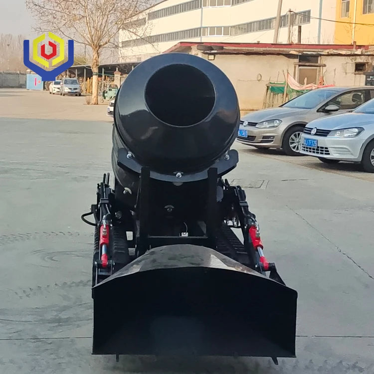 2025 New Trend Mini Cement Mixer Machine 800L Dumper Truck Crawler Mobile Mini Concrete Mixer