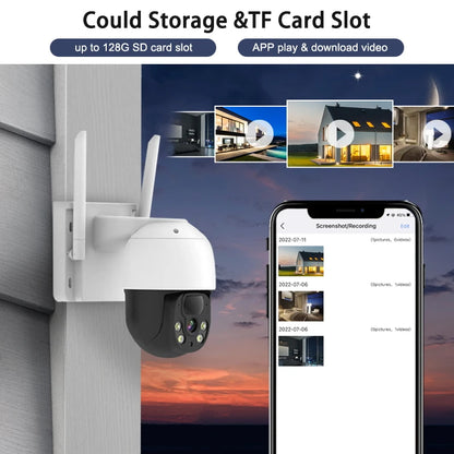 Hot Selling Solar Ptz Camera Outdoor Wireless WiFi IP65 Waterproof Pan 320 Degree and Tilt 90 Degree Two Way Audio Intercom