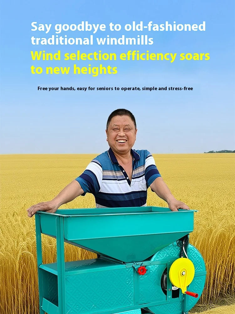 High Efficiency Grain Sorting and Seed Cleaning Machine Agriculture Winnower and Vibration Screening Machine