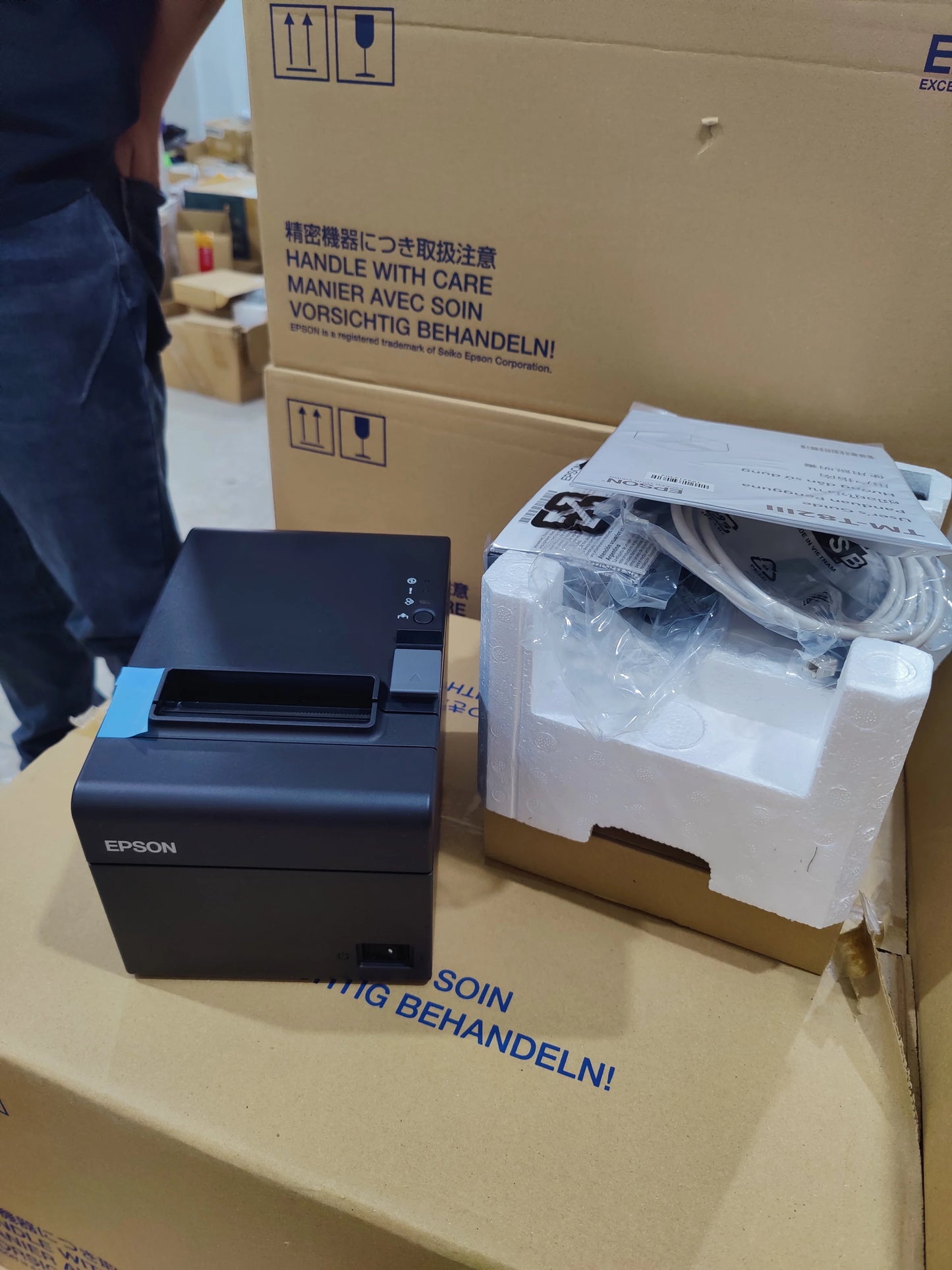 E-pson 80mm Thermal Receipt Printer TM-T20III POS Printer TM-T82III Receipt Printer for Kitchen Retail