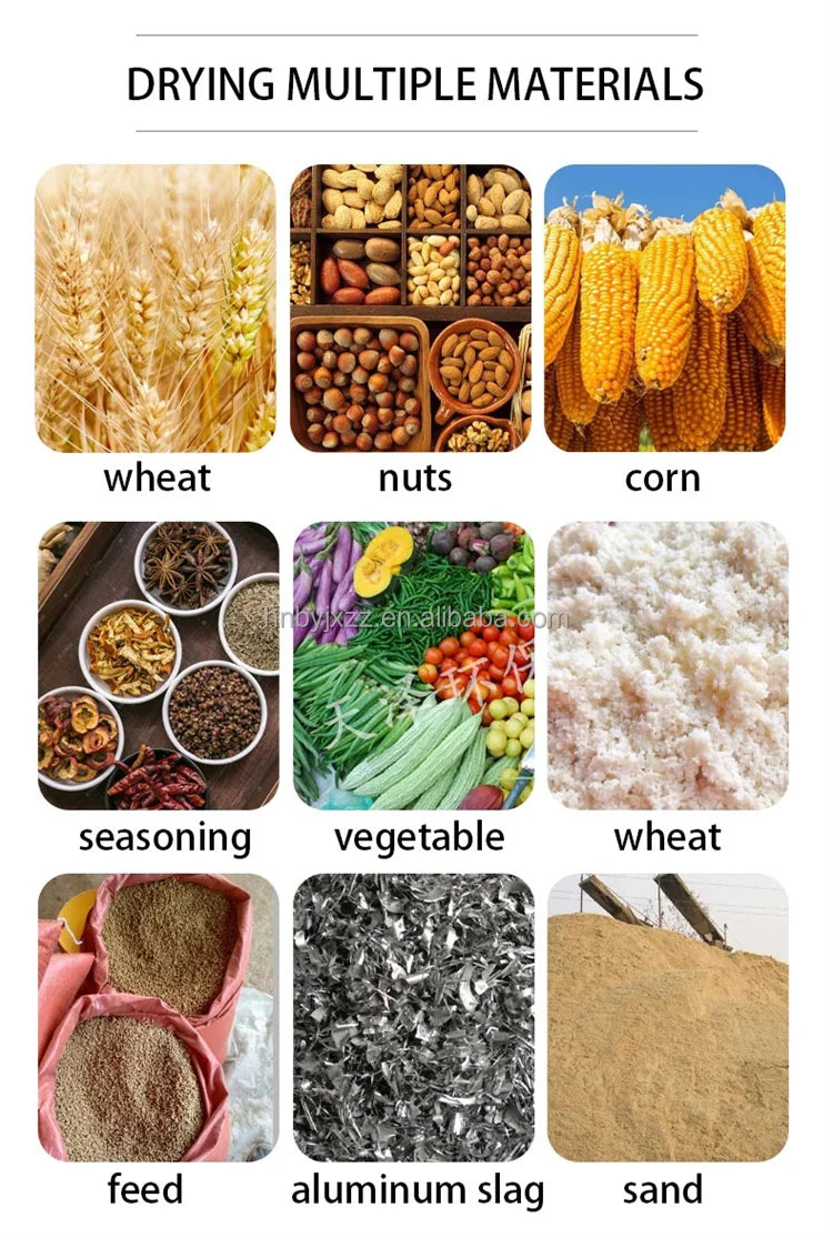 500kg Rotary Drum Dryer Corn Dryer Machine for Agriculture