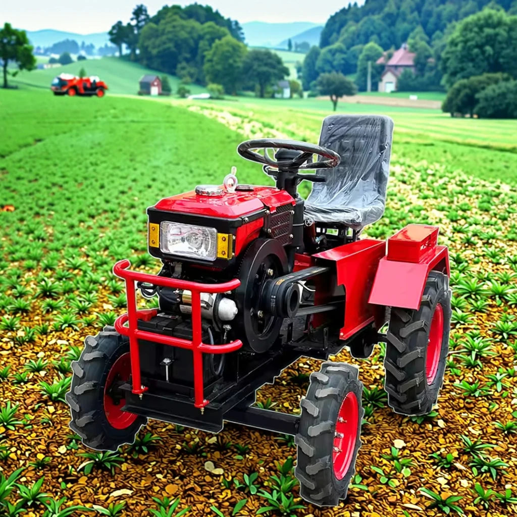 Professional Manufacturer Sell Small Mini Four-Wheel Tractor   Mini Agricultural Tractor in Promotional Price
