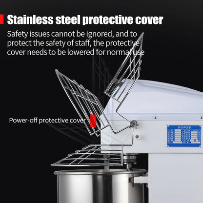 10L Commercial Dough Mixer - Heavy Duty Kneading Machine for Bakery & Pasta