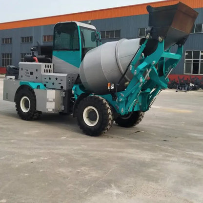 Professional Factory 2.1cbM Self-Loading Mixer Truck Loading Small Concrete Mixer Truck