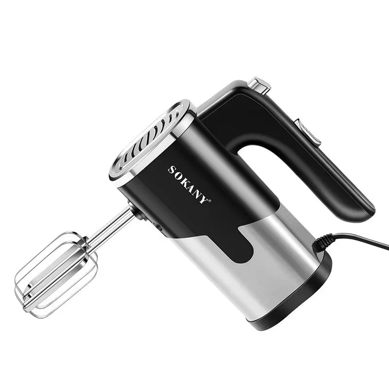Multi-Speed Electric Hand Mixer with Dough Hooks & Whisk Attachments for Home Kitchen & Commercial Bakery Electric Hand Mixer