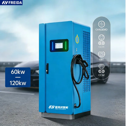 New FRD Model 006 Factory Wholesale Price CCS2 120KW 380V DC Fast Level 2 Smart Floor-Stand EV Charging Station