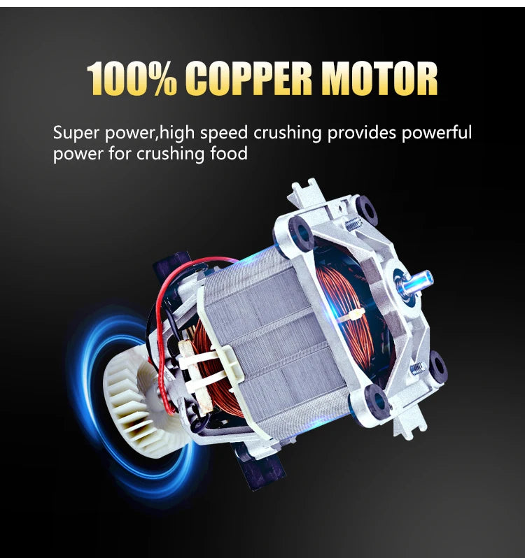 2025 New Product with Cover Mute Multi-functional Ice Machine Juicer Merchant Dual-purpose High-power Ice Crusher Milk Tea Shop