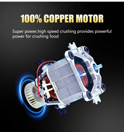 2025 New Product with Cover Mute Multi-functional Ice Machine Juicer Merchant Dual-purpose High-power Ice Crusher Milk Tea Shop