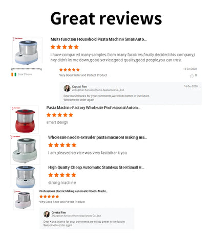 Wholesale Price Electric Pasta Dough Maker Making Machine Kitchen Mixer Dough Kneading Machine