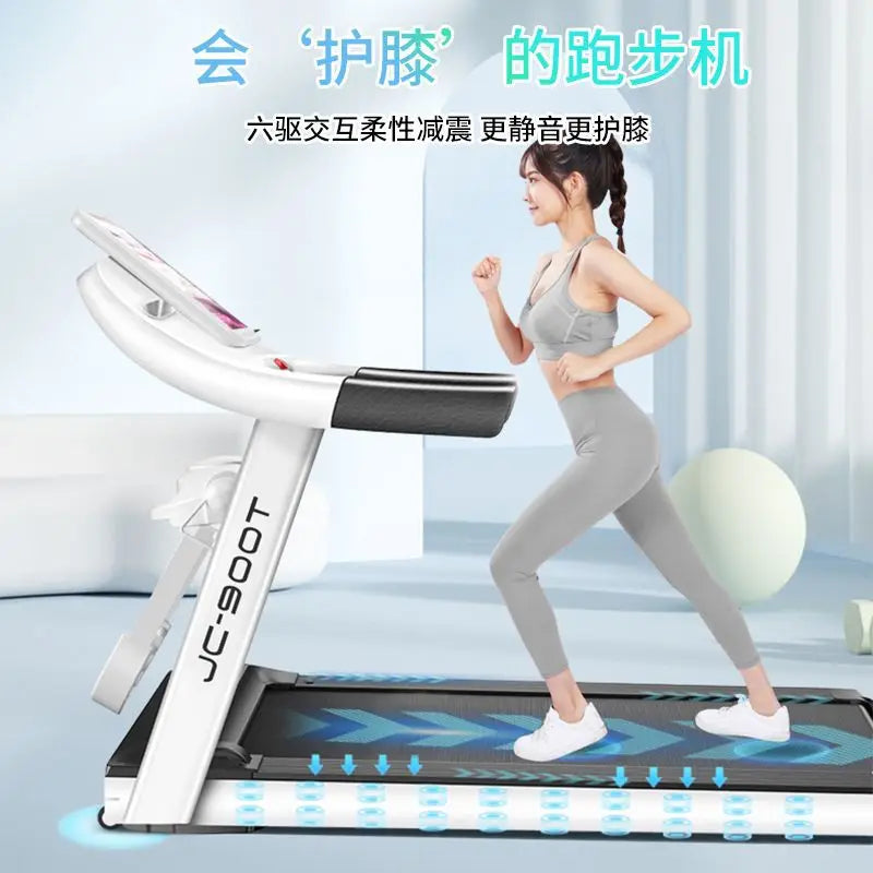 Ultra Smart Foldable Electric Walking Treadmill Portable Home Fitness Exercise Durable Running Machine Steel Eco-Friendly LED
