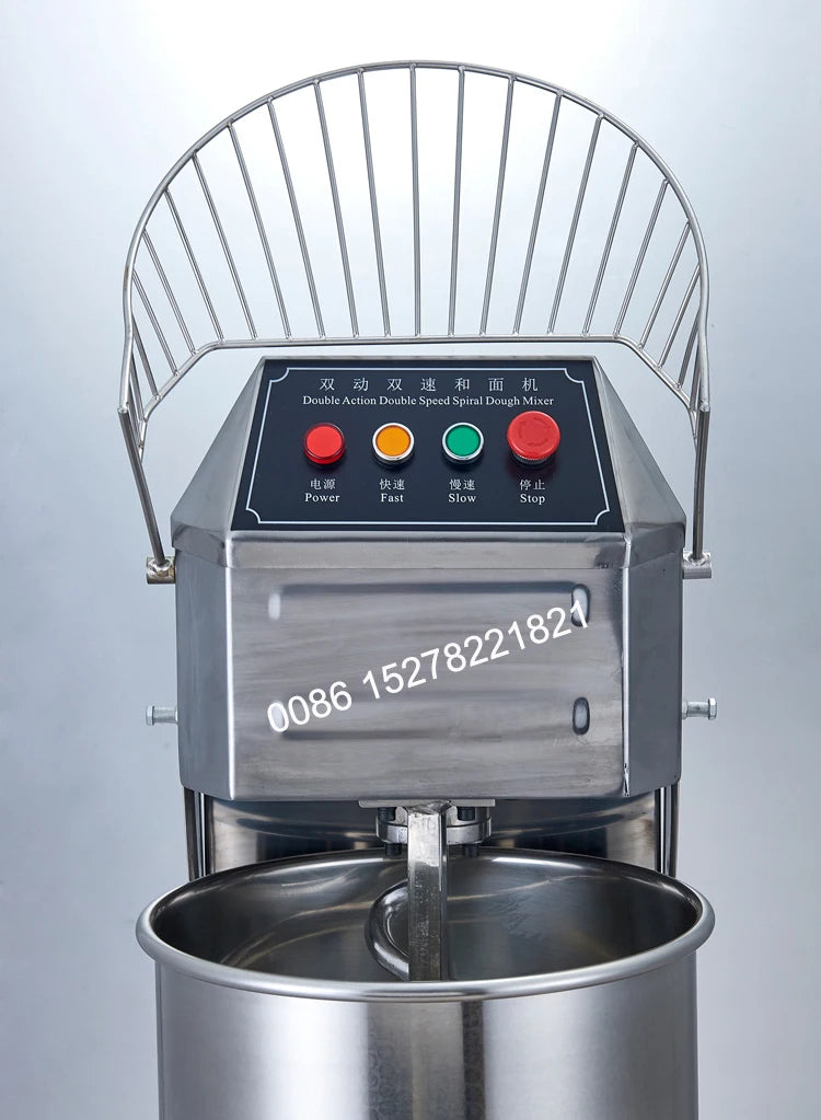Commercial Bakery 20L/30L Electric Dough Mixer Mechanical Double Action Double Speed Stainless Steel Dough Mixer