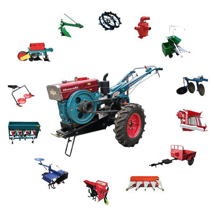 Farm Machinery Small Tractor  20hp Walking Tractor 15 hp Flail Mower for Walking Tractor