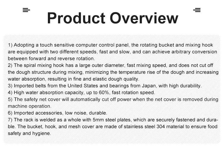 High Quality Commercial Bread Making Machine Taiwan Dough Mixer 15kg 25kg 50kg 75kg 100kg Bakery 10kg Bread Dough Mixer