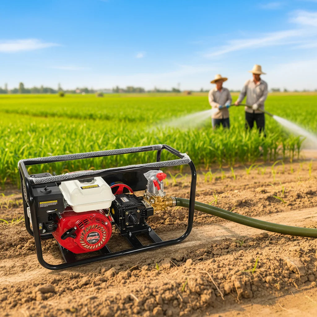 Taizhou JC Portable Agricultural Irrigation Stretcher Gasoline Engine Pump Sprayer 7.0HP High Efficiency Garden Power Sprayer