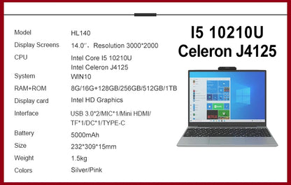 Hot Sale Factory Direct 15.6 Inch Laptop Core I7 10Th Gen New  Notebook Computer I7 Gaming Laptop De Segunda Mano Computadoras
