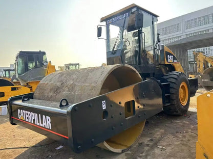 Used CAT Caterpillar CS-683E 683E 20 Ton Heavy Single Steel Road Roller Machinery With Cheap Price