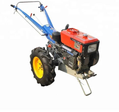 18hp 12hp Agricultural Machine Equipment Mini  22HP 2WD Hand Walking Tractors with Tralier From China