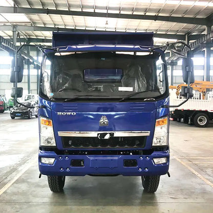 New Howo Sinotruk 5 Ton Dump Truck 4x4 Drive Wheel Mini Tipper 6 Wheels Light Duty Cargo Tank Diesel Fuel Right Steering Cabin