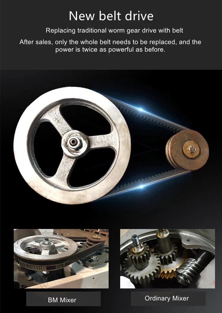 Baking Equipment Bakery 30l Food Dough Mixer Industrial Planetary Mixer with Belt