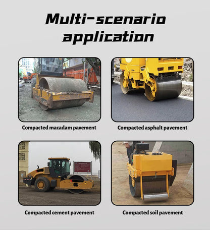 PME-R600 9.0HP Mini Asphalt Double Wheels Vibration Construction Compactor Roller for Sale