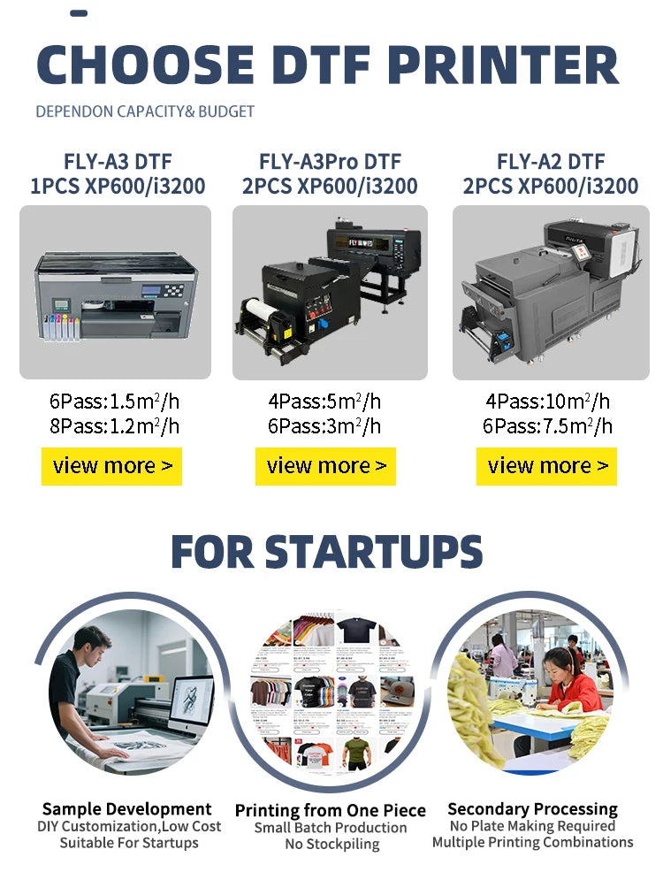 Best Selling A3 DTF Printer Machine XP600 DTF with High Quality Cheap Price Dtf Printer 30cm