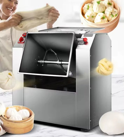 Automatic 15kg-50kg Stainless Steel Horizontal Spiral Bread Dough Mixer Machine Flour & Biscuit Mixer for Bakeries for Wheat