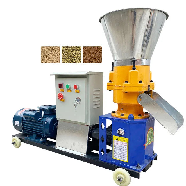 Agricultural Semi-Automatic Feed Pellet Machine Livestock Pelleting Equipment with Motor Core Best Price From Manufacturer