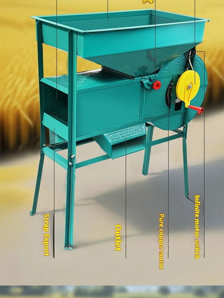 High Efficiency Grain Sorting and Seed Cleaning Machine Agriculture Winnower and Vibration Screening Machine