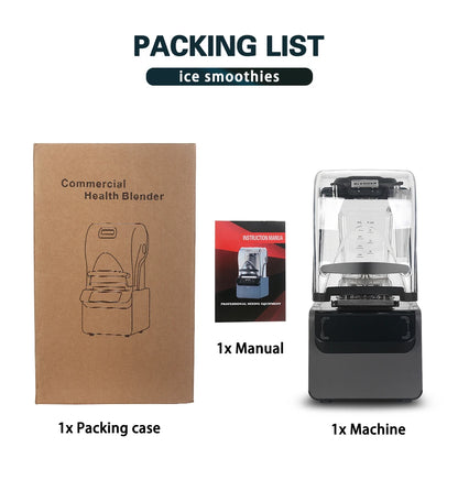 ITOP Heavy Duty Commercial Blender Ice Smoothies Crusher Food Mixer Juicer Food Processor With Reprograming Function