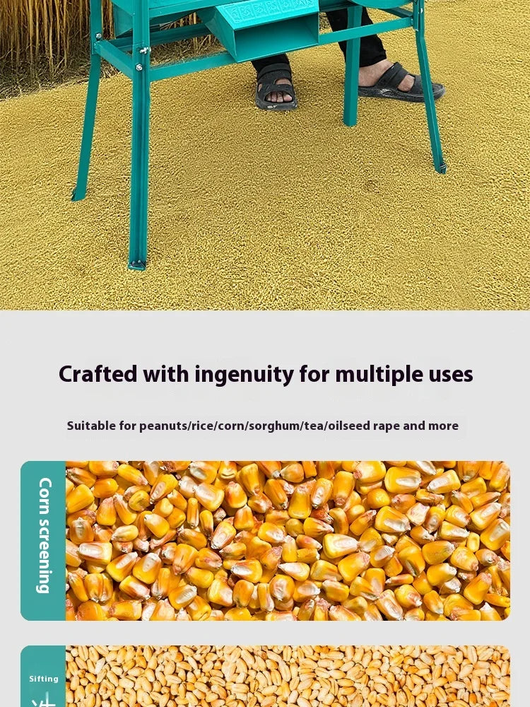 High Efficiency Grain Sorting and Seed Cleaning Machine Agriculture Winnower and Vibration Screening Machine