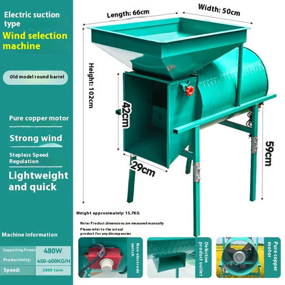 High Efficiency Grain Sorting and Seed Cleaning Machine Agriculture Winnower and Vibration Screening Machine