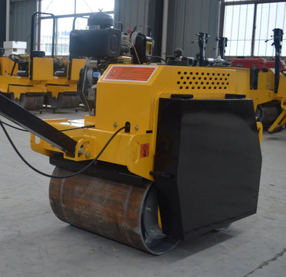 PME-R600 9.0HP Mini Asphalt Double Wheels Vibration Construction Compactor Roller for Sale
