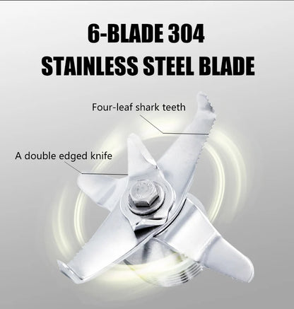 2025 New Product with Cover Mute Multi-functional Ice Machine Juicer Merchant Dual-purpose High-power Ice Crusher Milk Tea Shop