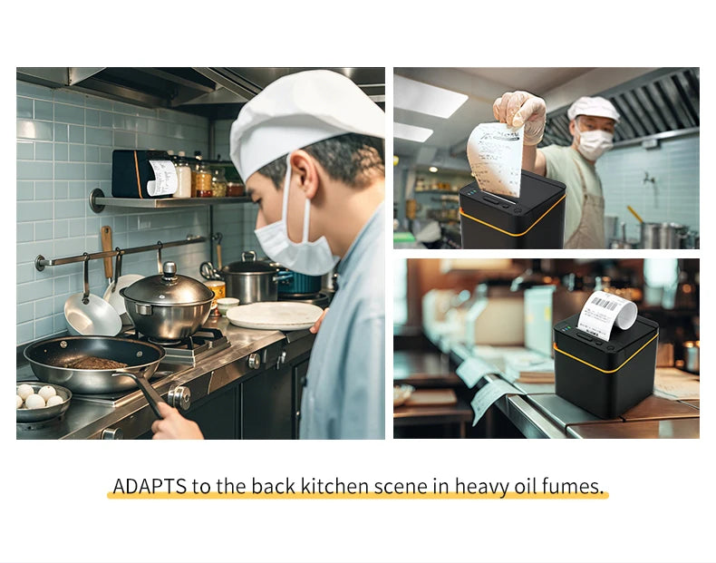 Thermal Receipt Printer, 58mm Max-Width POS Printer with High-Speed Printing Small POS Bill Printer for Restaurant Sales Retail