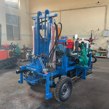 Hot Selling 100m, 150m, 200m Motorcycle Water Well Drilling Rig Factory on Sale