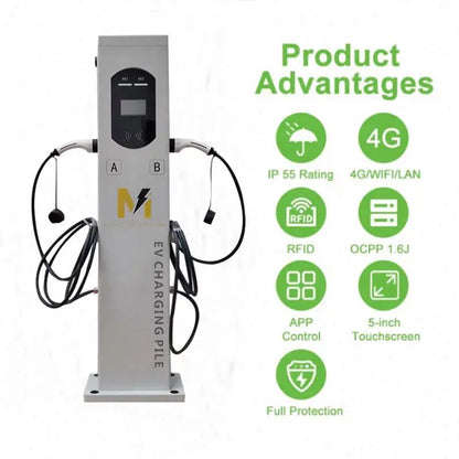 XUDIANTONG OEM ODM IP54 Waterproof 3 Phase Ac Type2 Electric Car 3.5kw 7kw 11kw 22kw EV Charger Station