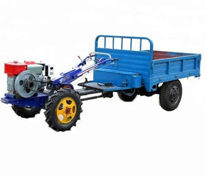 18hp 12hp Agricultural Machine Equipment Mini  22HP 2WD Hand Walking Tractors with Tralier From China