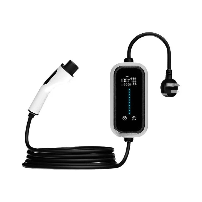 7KW Portable EV Charger for Tesla & BYD with Free Grounding, New Energy Vehicle Home and Outdoor Charging Station