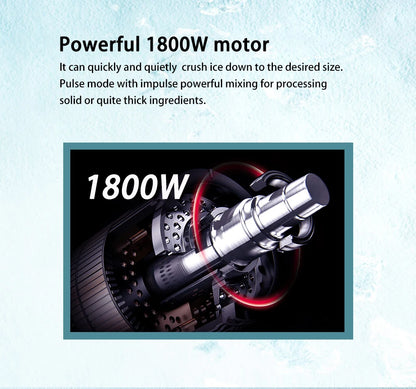 ITOP Heavy Duty Commercial Blender Ice Smoothies Crusher Food Mixer Juicer Food Processor With Reprograming Function