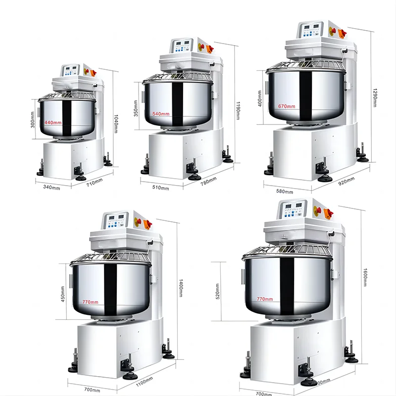 High Quality Commercial Bread Making Machine Taiwan Dough Mixer 15kg 25kg 50kg 75kg 100kg Bakery 10kg Bread Dough Mixer