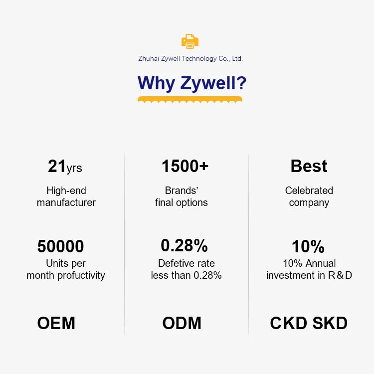 Custom Receipt POS Printer ZYWELL 80 mm USB Bluetooth WIFI Thermal Bill Ticket Printer